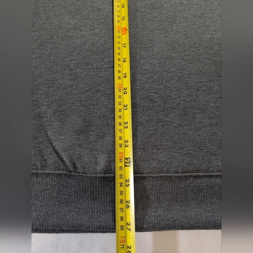 Jachs New York Crewneck Pullover Sweater Small Gray Stretch Sherpa Lined
